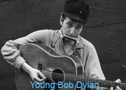 Young Bob Dylan Button