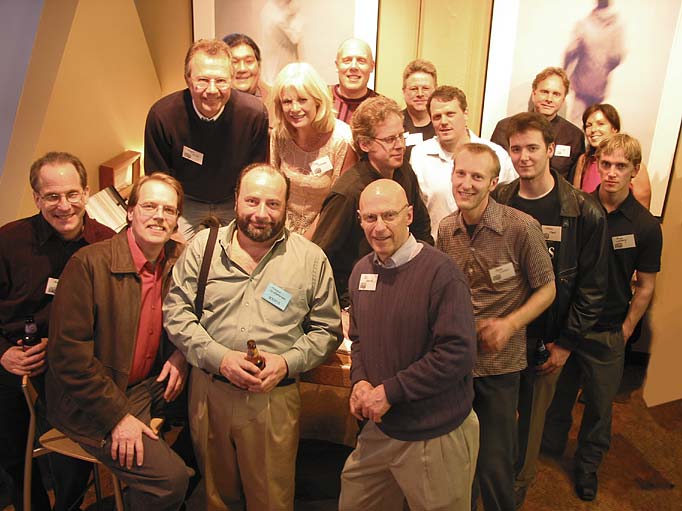 The photographers at the opening of the exhibit